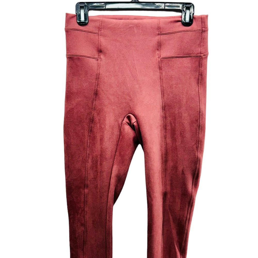 Spanx Faux Suede Women's Leggings Peach - Size Medium